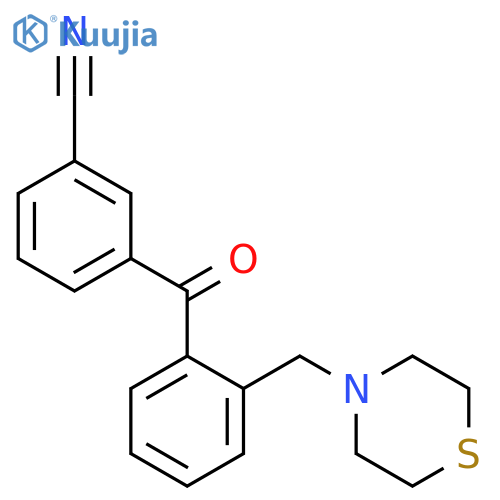 3'-Cyano-2-thiomorpholinomethyl benzophenone structure