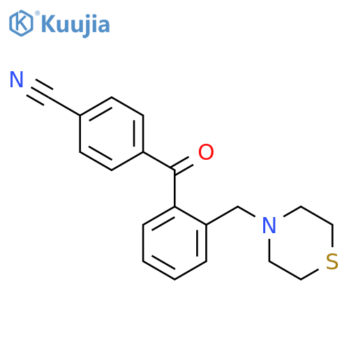 4'-cyano-2-thiomorpholinomethyl benzophenone structure