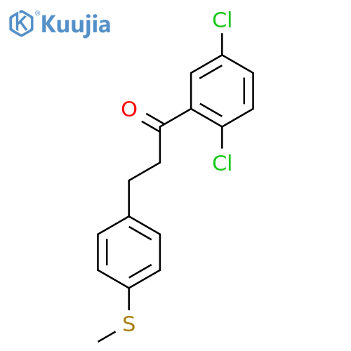 2',5'-Dichloro-3-(4-thiomethylphenyl)propiophenone structure
