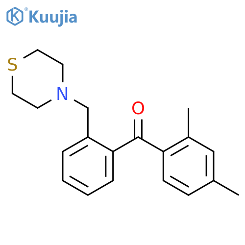 2,4-Dimethyl-2'-thiomorpholinomethyl benzophenone structure