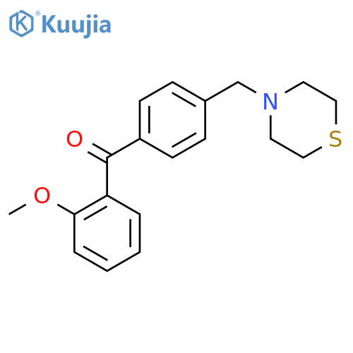 2-Methoxy-4'-thiomorpholinomethyl benzophenone structure