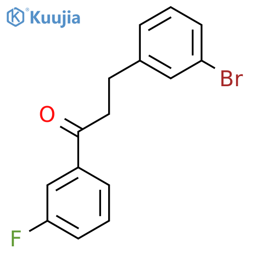 3-(3-Bromophenyl)-3'-fluoropropiophenone structure