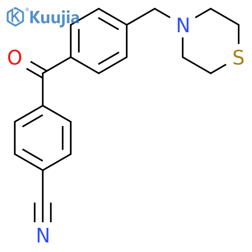 4-Cyano-4'-thiomorpholinomethyl benzophenone structure