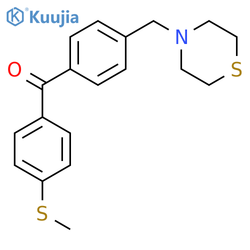 4-Thiomethyl-4'-thiomorpholinomethyl benzophenone structure