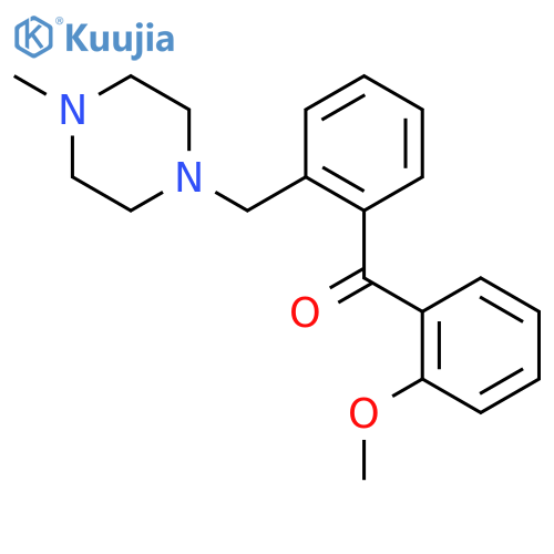 2-Methoxy-2'-(4-methylpiperazinomethyl) benzophenone structure