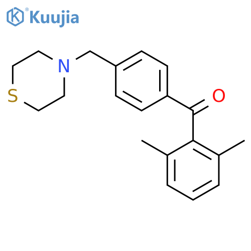 2,6-Dimethyl-4'-thiomorpholinomethyl benzophenone structure