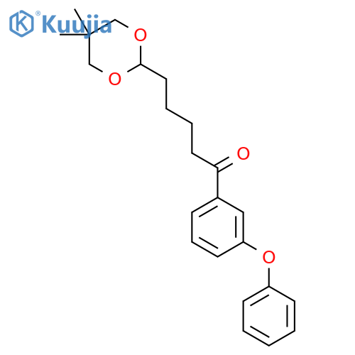5-(5,5-Dimethyl-1,3-dioxan-2-yl)-3'-phenoxyvalerophenone structure