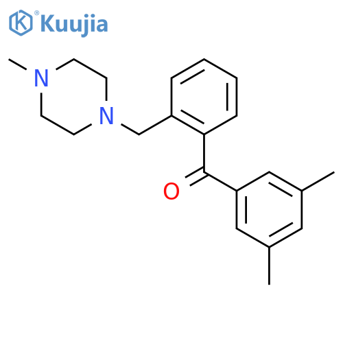 3,5-Dimethyl-2'-(4-methylpiperazinomethyl) benzophenone structure