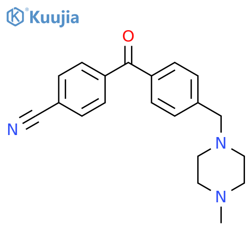 4-Cyano-4'-(4-methylpiperazinomethyl) benzophenone structure