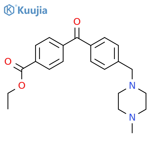 4-Carboethoxy-4'-(4-methylpiperazinomethyl)- benzophenone structure