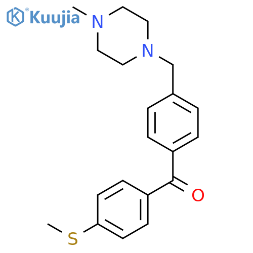 4-(4-Methylpiperazinomethyl)-4'-thiomethylbenzophenone structure