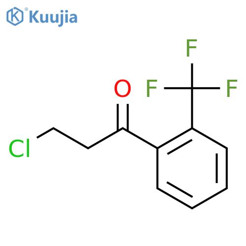 3-Chloro-2'-(trifluoromethyl)propiophenone structure