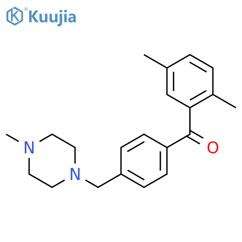 2,5-Dimethyl-4'-(4-methylpiperazinomethyl) benzophenone structure