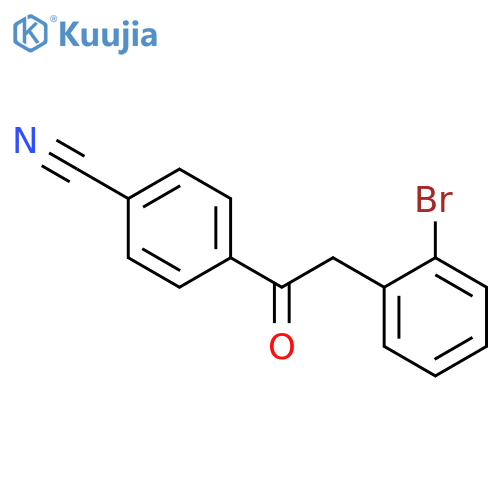 2-(2-Bromophenyl)-4'-cyanoacetophenone structure