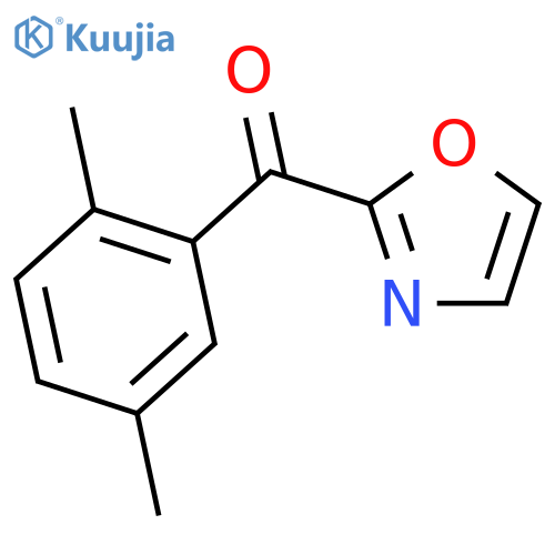 (2,5-dimethylphenyl)-(1,3-oxazol-2-yl)methanone structure