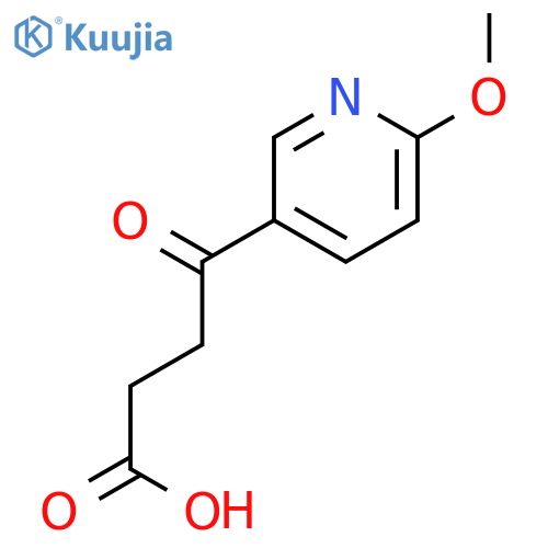 4-(6-methoxypyridin-3-yl)-4-oxobutanoic Acid structure