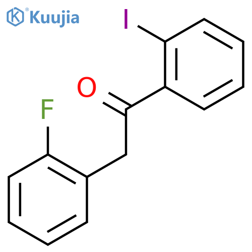 2-(2-fluorophenyl)-1-(2-iodophenyl)ethanone structure