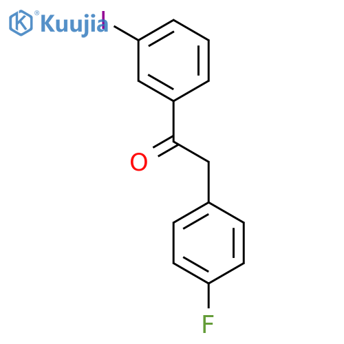 2-(4-fluorophenyl)-1-(3-iodophenyl)ethanone structure