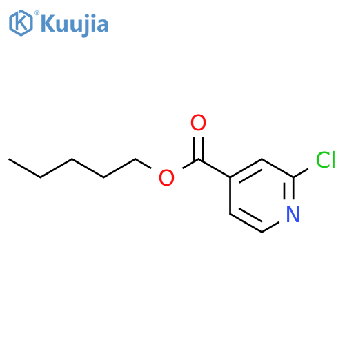 pentyl 2-chloropyridine-4-carboxylate structure