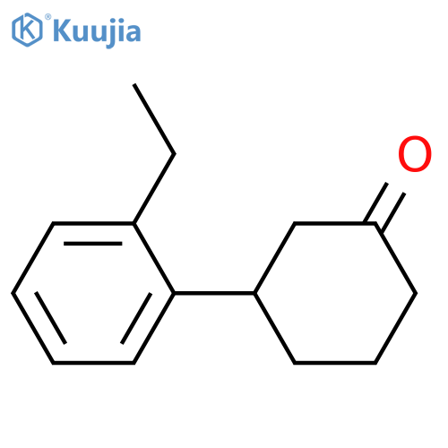 3-(2-Ethylphenyl)cyclohexanone structure