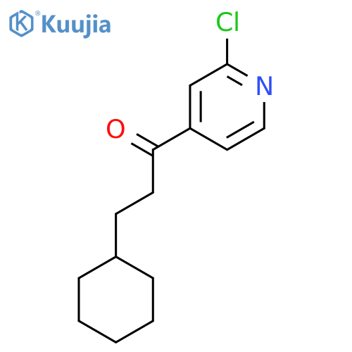 1-(2-chloro-4-pyridyl)-3-cyclohexyl-propan-1-one structure