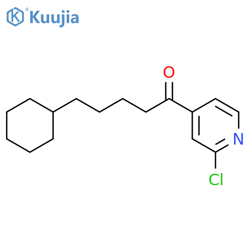 1-(3-chloropyridin-4-yl)-5-cyclohexylpentan-1-one structure