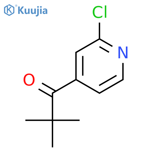 1-(2-chloro-4-pyridyl)-2,2-dimethyl-propan-1-one structure