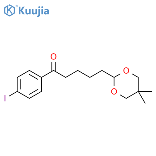 5-(5,5-Dimethyl-1,3-dioxan-2-yl)-4'-iodovalerophenone structure
