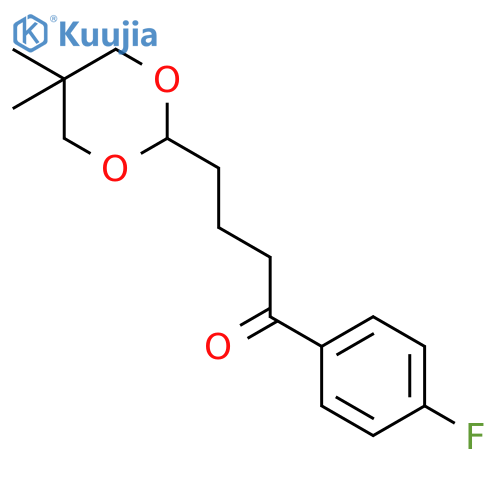 4-(5,5-dimethyl-1,3-dioxan-2-yl)-1-(4-fluorophenyl)butan-1-one structure