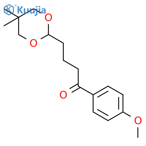 4-(5,5-dimethyl-1,3-dioxan-2-yl)-1-(4-methoxyphenyl)butan-1-one structure