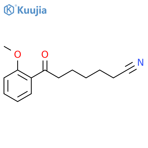 7-(2-methoxyphenyl)-7-oxoheptanenitrile structure