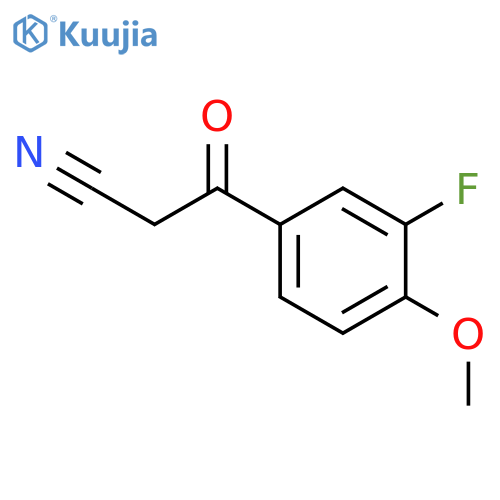 3-(3-fluoro-4-methoxyphenyl)-3-oxopropanenitrile structure
