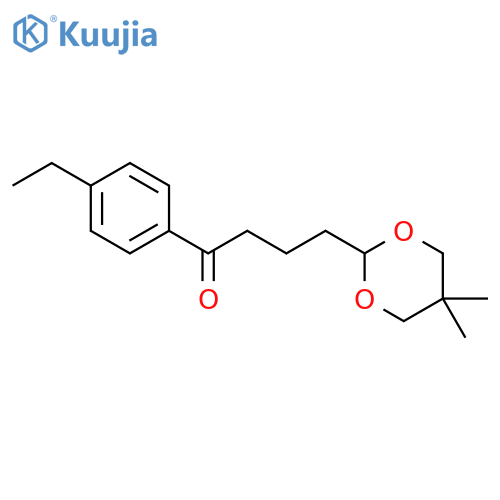 4-(5,5-Dimethyl-1,3-dioxan-2-yl)-4'-ethylbutyrophenone structure