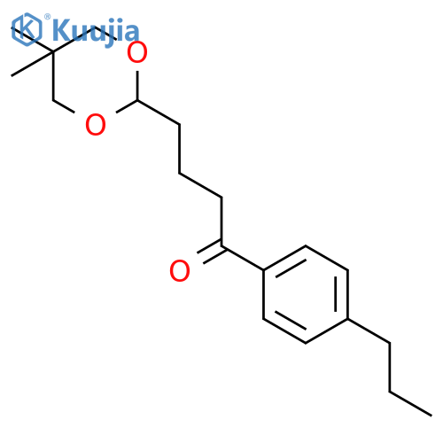 4-(5,5-dimethyl-1,3-dioxan-2-yl)-1-(4-propylphenyl)butan-1-one structure