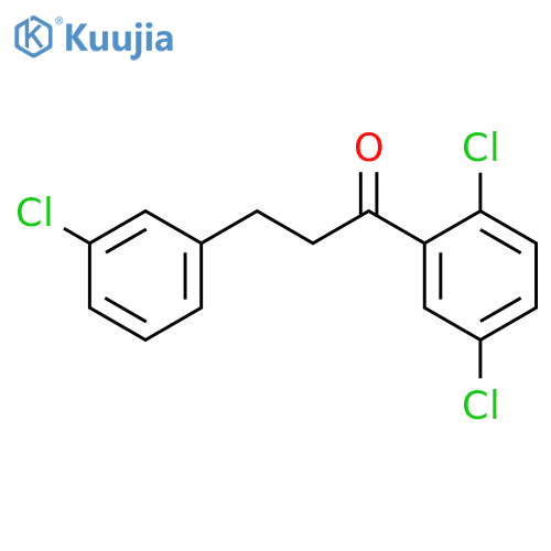 3-(3-Chlorophenyl)-2',5'-dichloropropiophenone structure