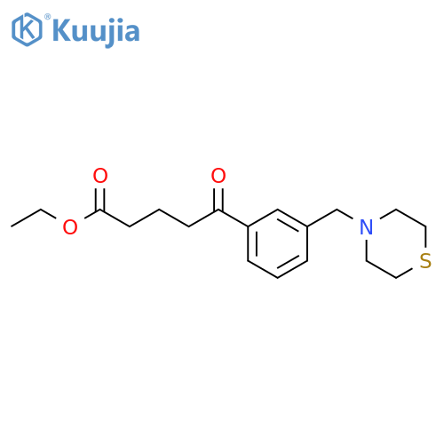 Ethyl 5-oxo-5-3-(thiomorpholinomethyl)-phenylvalerate structure