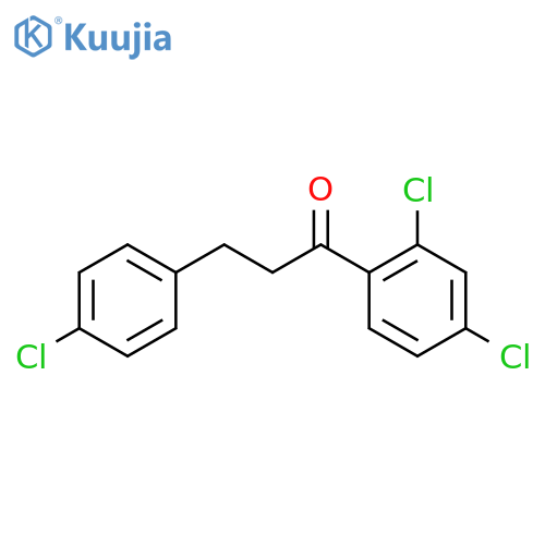 3-(4-Chlorophenyl)-2',4'-dichloropropiophenone structure