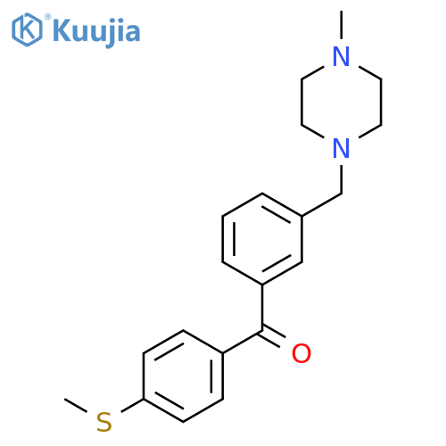3-(4-Methylpiperazinomethyl)-4'-thiomethylbenzophenone structure
