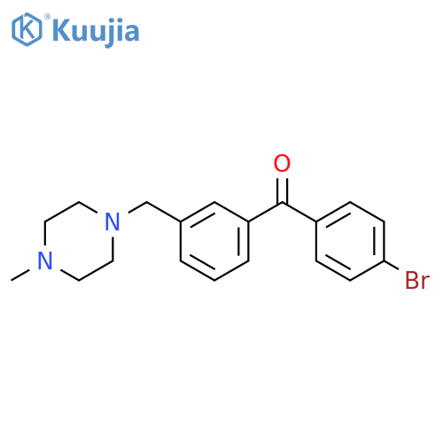 4'-Bromo-3-(4-methylpiperazinomethyl) benzophenone structure