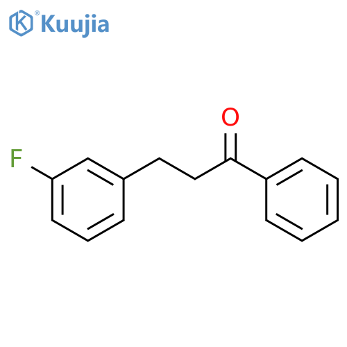 3-(3-fluorophenyl)-1-phenyl-propan-1-one structure