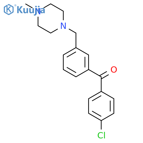 4'-Chloro-3-(4-methylpiperazinomethyl) benzophenone structure