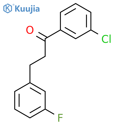 1-(3-chlorophenyl)-3-(3-fluorophenyl)propan-1-one structure