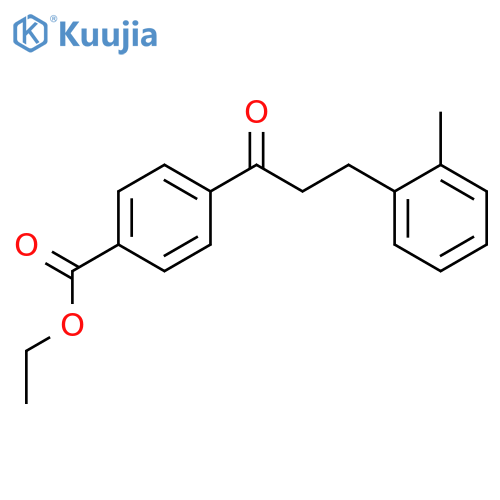 4'-Carboethoxy-3-(2-methylphenyl)propiophenone structure