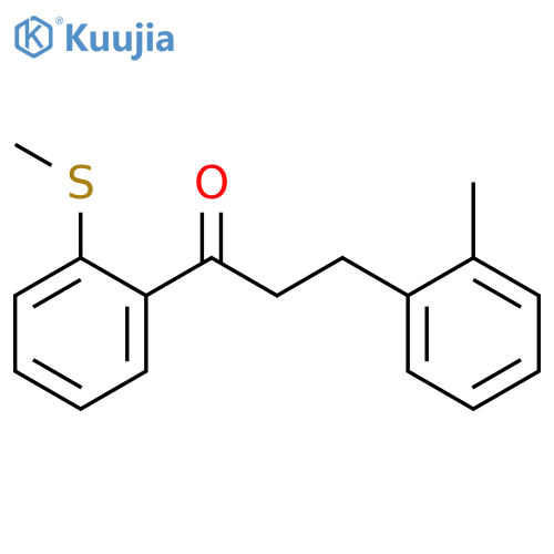 3-(2-Methylphenyl)-2'-thiomethylpropiophenone structure