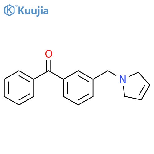 3-(3-Pyrrolinomethyl)benzophenone structure