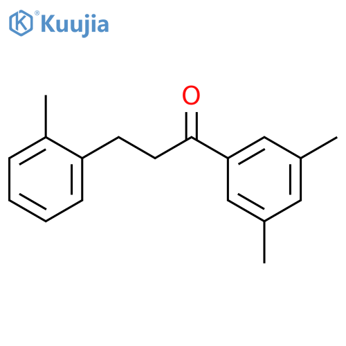3',5'-Dimethyl-3-(2-methylphenyl)propiophenone structure