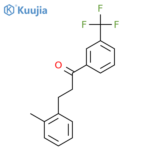 3-(2-methylphenyl)-1-[3-(trifluoromethyl)phenyl]propan-1-one structure