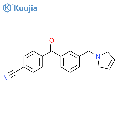 4'-Cyano-3-(3-pyrrolinomethyl) benzophenone structure