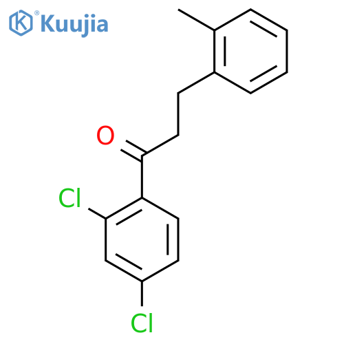 2',4'-Dichloro-3-(2-methylphenyl)propiophenone structure