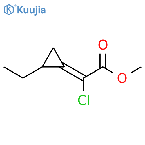 Acetic acid, chloro(ethylcyclopropylidene)-, methyl ester structure
